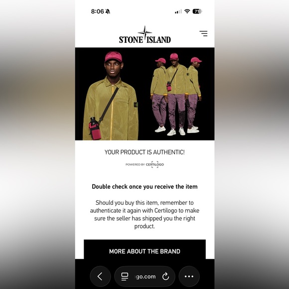 Stone Island, zipped cotton jacket, lime green, Large, EUC - Picture 13 of 13